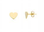Golden heart earrings 9k (code S249376)